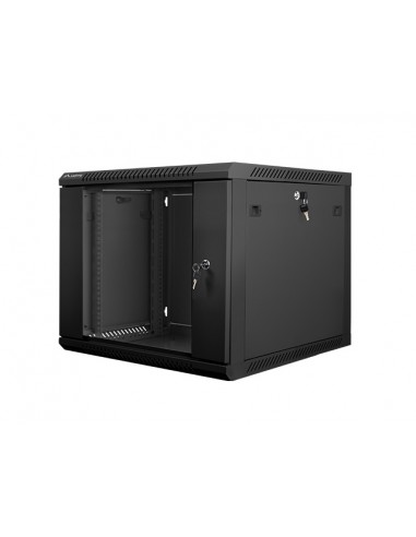 Armario rack lanberg 9u 600x600x501 auto ensamblado 19 pulgadas hasta 60 kg negro