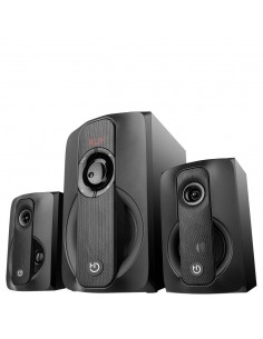Altavoces hiditec 2.1 multimedia h400 dark edition 80w bluetooth usb sd radio