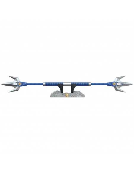 Replica hasbro escala 1:1 blue ranger lanza de poder deluxe power rangers lightning collection
