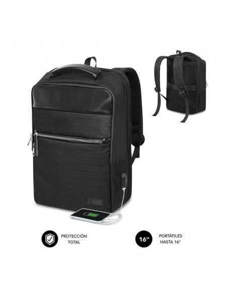 Mochila subblim business v2 ap para portatil 16 pulgadas negro