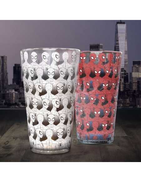 Vaso con cambio de color paladone spider - man 400 ml