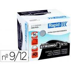 Grapas rapid super strong galvanizadas nº9/12 caja de 5000 unidades - Imagen 1