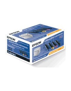 Pack toner epson aculaser c - 900 4 colores baja capacidad