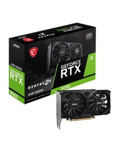 Tarjeta grafica msi nvidia geforce rtx 3050 ventus 2x oc 6gb gddr6