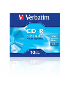 Verbatim cd - r 800mb 40x tarrina 10 unidades datalife extra protection