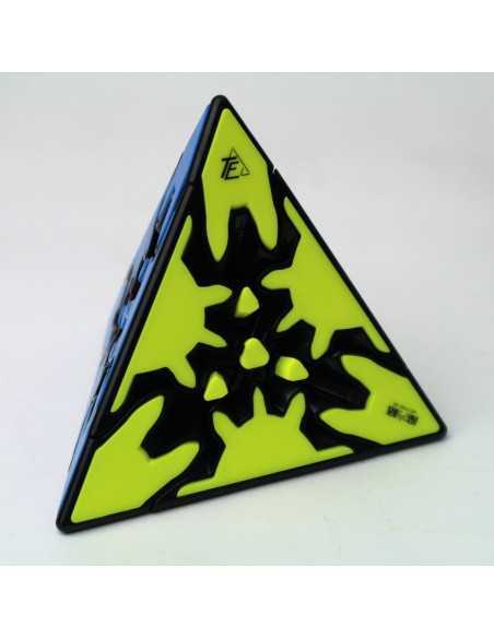 Cubo de rubik qiyi gear pyraminx borde negros