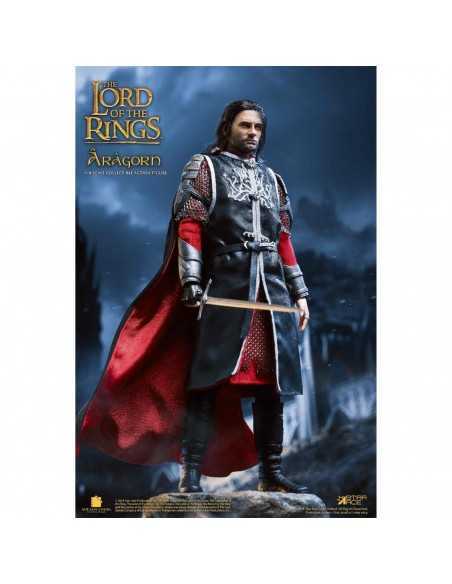 Figura star ace el seÃ±or de los anillos aragorn 2.0 version deluxe real master serie 22.5 cm