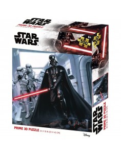 Puzle lenticular prime 3d 500 piezas star wars darth vader & stormtrooper