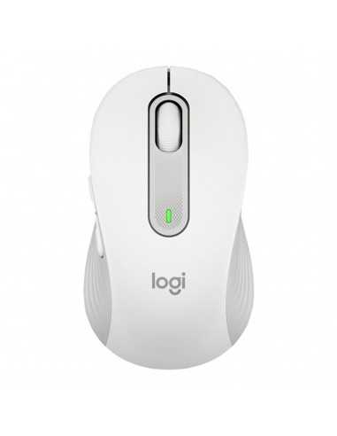 Mouse raton logitech m650 for business mediano wireless inalambrico blanco crudo