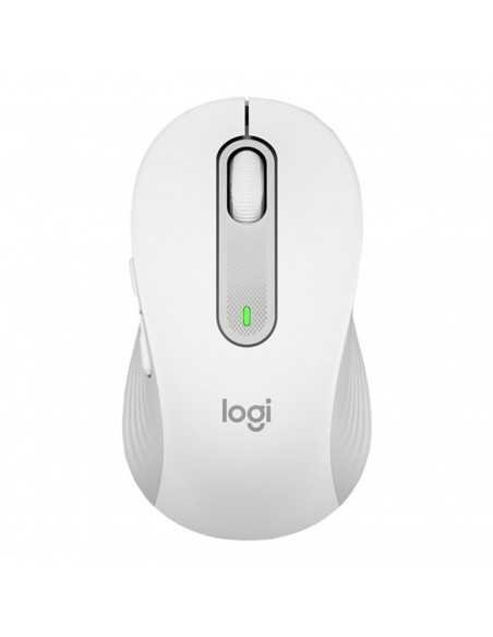 Mouse raton logitech m650 for business mediano wireless inalambrico blanco crudo