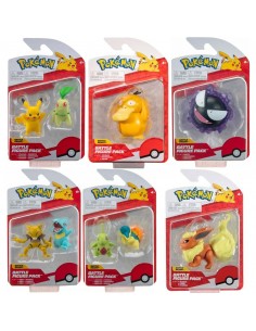 Pack de 6 figuras pokemon batalla ola 10