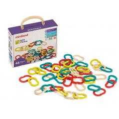 Juego miniland set de eslabones 48 piezas material eco friendly 240x190x80 mm - Imagen 1