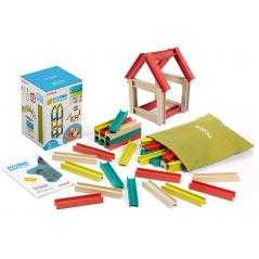 Juego miniland de construccion compuesto de 32 vigas material eco 150x210x150 mm - Imagen 1