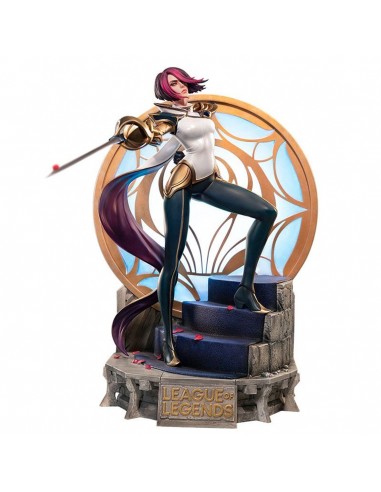 Figura league of legends estatua the grand duelist fiora laurent escala 1 - 6 edicion limitada 799 unidades