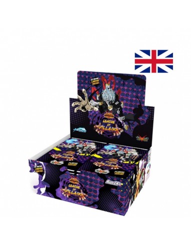 Juego de cartas my hero academia booster box display ola 4 league of villains (24 unidades)