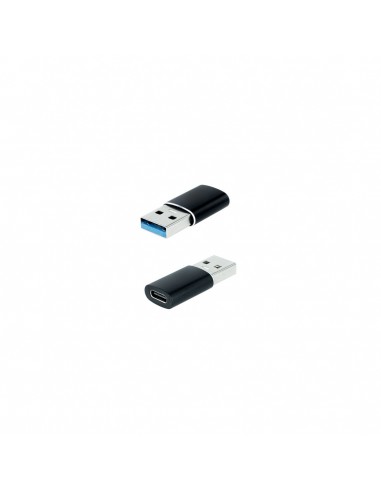 Adaptador usb tipo c a usb tipo a nanocable negro - hembra - macho