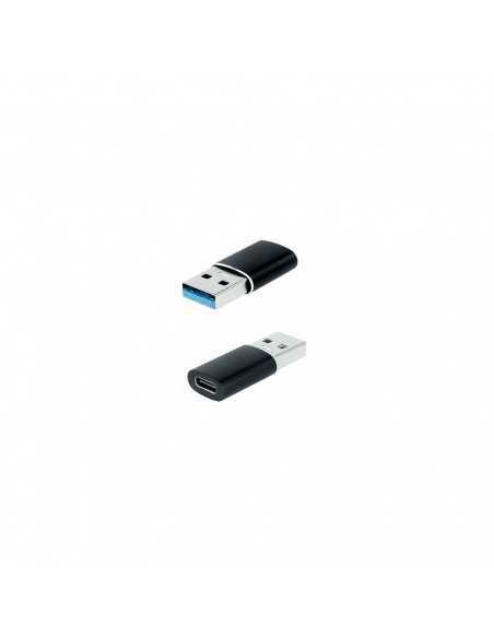 Adaptador usb tipo c a usb tipo a nanocable negro - hembra - macho
