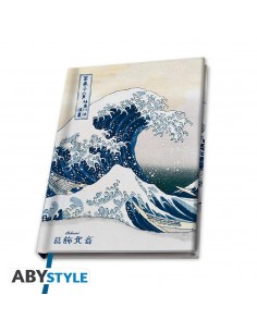 Cuaderno de notas a5 abystyle hokusai la gran ola