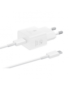 Cargador samsung ep - t2510xwegeu usb tipo c blanco 25w cable incluido