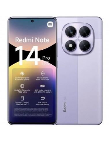 Movil xiaomi redmi note 14 pro 5g 8 - 256gb purpura