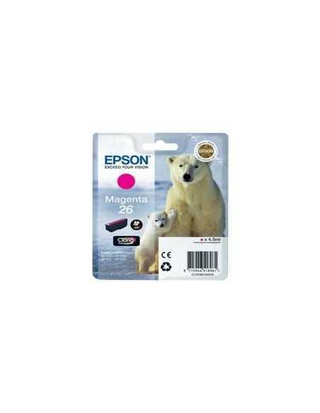 Cartucho tinta epson t261340 magenta photo 26 xp - 600 - 605 - 700 - 800 - oso polar