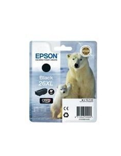 Cartucho tinta epson t262140 negro xl xp - 600 - 605 - 700 - 800 - oso polar