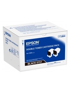 Doble toner epson c13s050751 negro 7.3 x2
