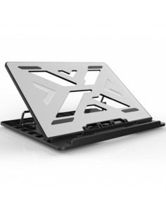 Soporte - base de refrigeracion conceptronic para portatiles hasta 15.6 pulgadas aluminio gris