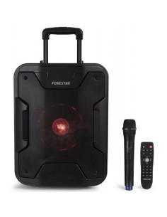 Altavoz portatil fonestar california 200w - jack - auxiliar - funcion karaoke - bluetooth - usb - mp3 - radio fm - microfono