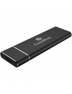 Mini carcasa disco duro ssd coolbox coo - mcm - sata sata m.2 usb 3.1 gen 2 aluminio negro