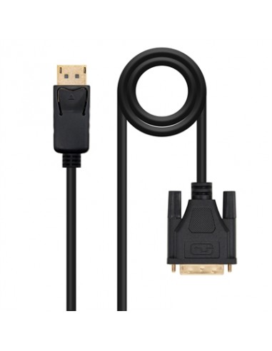 Cable displayport a dvi nanocable 1m - macho - macho - negro