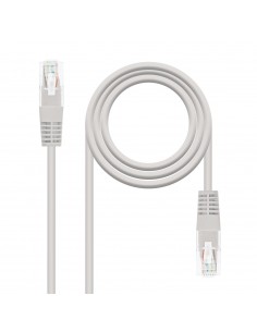 Cable red nanocable latiguillo rj45 utp cat6 15m gris