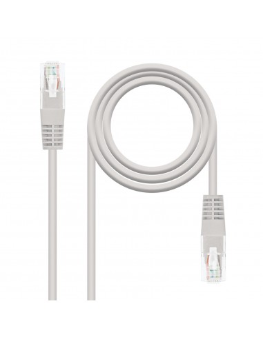 Cable red nanocable latiguillo rj45 utp cat6 15m gris