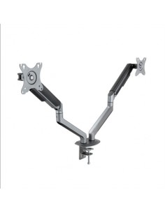 Soporte de mesa tv tooq 17 - 32 pulgadas 2 pantallas gris