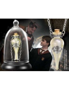RÃ©plica the noble collection harry potter collar en cristal con cadena poción suerte líquida