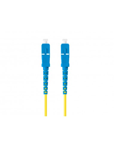 Latiguillo fibra optica sc - upc lanberg 10m mono simplex g657a1 lszh amarillo