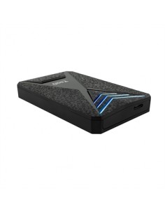 Caja externa gaming tooq tqe - 2550bl para hdd - ssd 2.5 pulgadas 9.5mm sata 3 usb 3.0 - 3.1 negro