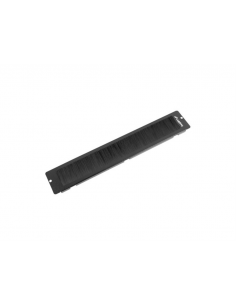 Panel cepillo para entrada cable rack 19 pulgadas suelo negro