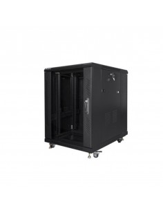 Armario lanberg rack 19 pulgadas 15u 600x800 flat pack black negro