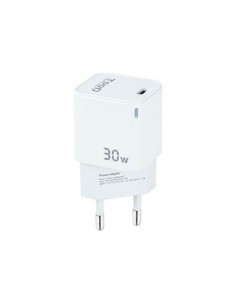 Cargador de pared tooq usb - c blanco 30w