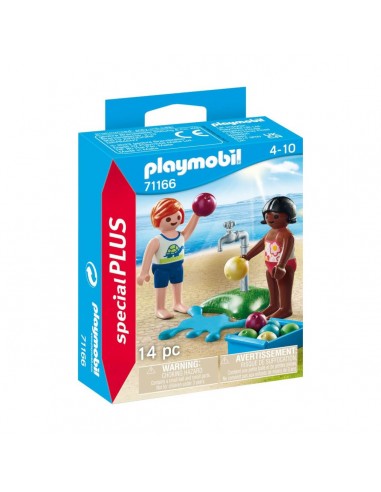 Playmobil niÃ±os con globos de agua
