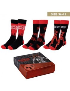 Pack calcetines 3 piezas stranger things talla 36 - 41