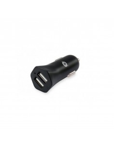 Cargador coche conceptronic carden03b 2 puertos usb tipo a 5v - 2.4a 12w