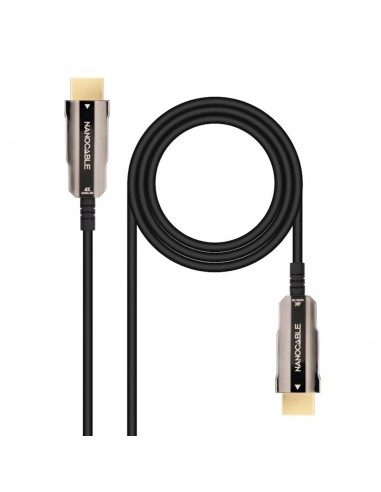 Cable hdmi 4k nanocable 10m - macho - macho fibra optica