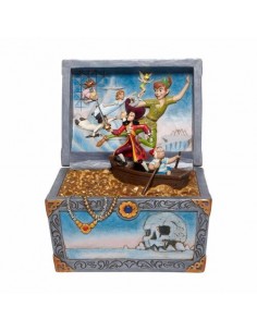 Figura enesco disney peter pan cofre del tesoro peter pan garfio & compaÃ±ia