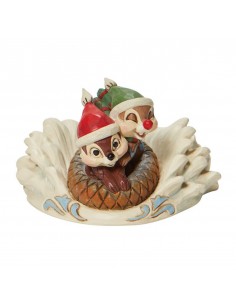Figura enesco disney chip & dale en trineo navideÃ±o