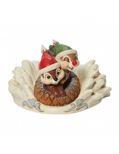 Figura enesco disney chip & dale en trineo navideÃ±o