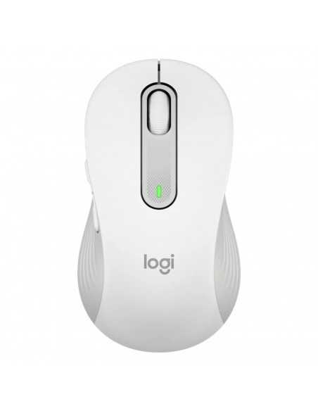 Mouse raton logitech m650 for business grande wireless inalambrico blanco crudo
