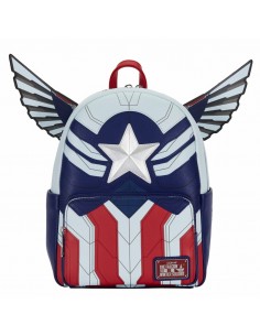 Mini mochila loungefly marvel falcon capitán amÃ©rica cosplay