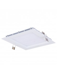 Downlight led silver electronics gort cuadrado y empotrable 1300 - 18w - 6000k blanco